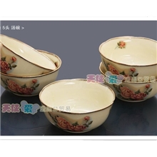 2013新品热销批发韩国进口女皇玫瑰QueenRose镀金金边饭碗