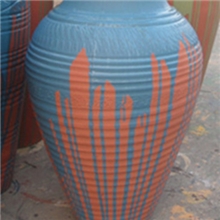 【启典陶艺】挂釉陶土花瓶景观摆设陶罐房地产景观设计产品