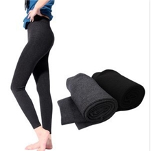 100%纯羊毛女式打底裤保暖裤修身全羊毛羊毛裤精纺羊毛