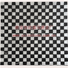 天然大理石黑白根爵士白大理石批发马赛克