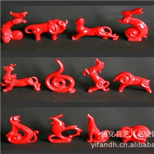 厂家直销12生肖陶瓷工艺品家居摆饰品