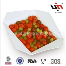 新品上市精美8寸陶瓷四方深式盘子陶瓷餐饮用具系列系列