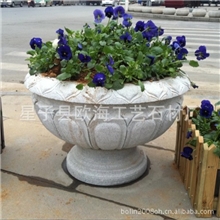江西花岗岩石制花钵石头花坛花盆stoneflowerpot(直径600mm）