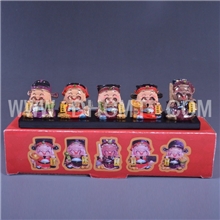 Q版五路财神汽车摆件汽车饰品车内饰品摆设树脂工艺品