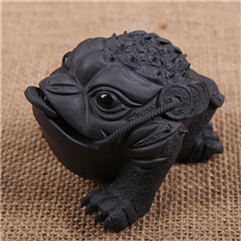 正品宜兴紫砂茶宠大眼高背招财金蟾紫砂茶宠宜兴紫砂工艺品摆件