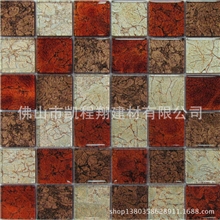 凯翔金箔系列暖色调玻璃金箔马赛克（热情似火型）GF262