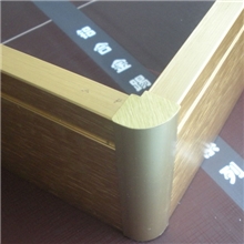 供应8公分金拉丝带装饰槽铝合金踢脚线，全铝合金配件绿色环保