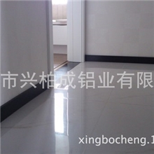 铝合金地脚线踢脚线仿不锈钢黑钛金拉丝黑金拉丝地脚线直销