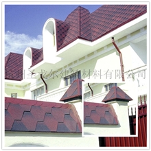 供应红色马赛克型彩色沥青瓦玻纤瓦多彩玻纤瓦专用别墅瓦