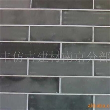 古建青砖黄道砖望砖灰瓦劈开砖砖雕花边