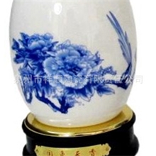 自产自销陶瓷青花瓷笔筒批发国色天香专业设计logo定做赠礼