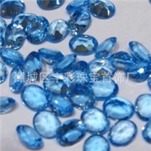 供应天然托帕石裸石戒面椭圆4*5mm镶嵌佳品厂家直销