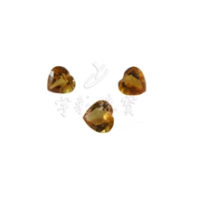 供应天然裸石黄晶HS4*4mm镶嵌佳品厂家直销