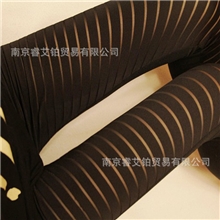 2013新款时尚原单超显瘦低调性感透视拼接条纹女式九分裤打底裤