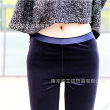 2013秋冬原单爆款女装时尚韩国原单丝绒纯色打底裤批发厂一件代发