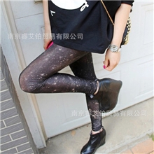 【新款现货】2013春季超显瘦薄款深邃星空高弹力女士时尚打底裤