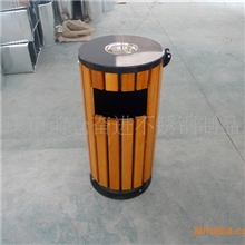 【实图拍摄】厂家供应定做【新豪华】钢木垃圾桶，市政垃圾桶