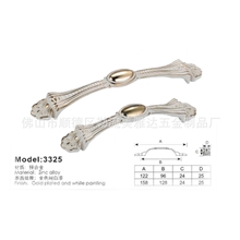 象牙白橱柜拉手，欧美家具专用拉手