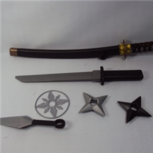 供应儿童发泡玩具高档EVA环保玩具刀盾组合日本武士套装玩具