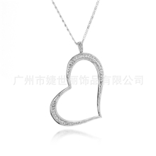 欧美款流行饰品批发/奥地利水晶毛衣链銅合金项链生产加工