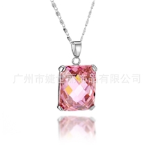 苏联钻(锆石)饰品宝石吊坠广州饰品欧美款优质时尚项链