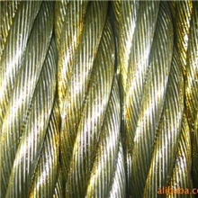 高线圆股镀锌钢丝绳1000m表面涂黄色润滑油热销！