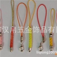 厂家大量批发现货羊眼手机绳龙虾扣手机绳彩色珠链手机绳