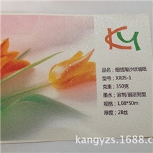 大量供应壁画基材个性壁纸壁画材料PVC基材细绒淘沙纹墙纸