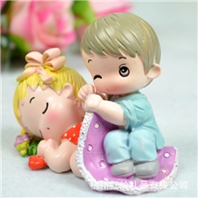 新款树指摆件家居摆件树脂工艺品欧式情侣摆设D9206/对