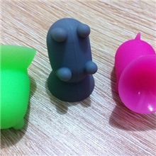 10色混批卡通小猪硅胶吸盘支架卡通硅胶小狗吸盘小猪小狗