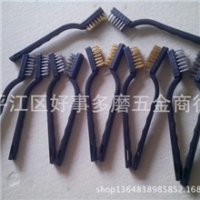 特价批发铜丝刷不锈钢丝刷牙刷型塑料柄厂家直接供货