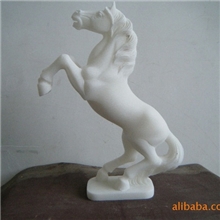 加工定做石雕工艺品汉白玉手工马马到成功