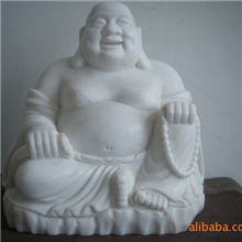 供应汉白玉工艺品佛像石雕。观音石雕