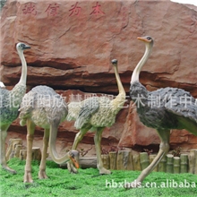 曲阳欣慧雕塑长期供应树脂仿真鸵鸟雕塑玻璃钢鸵鸟树脂动物模型