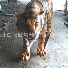 厂家供应树脂仿真动物仿真狮子老虎金钱豹仿真猛兽