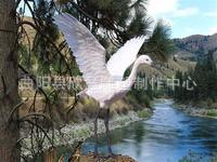 厂家制作供应树脂仿真水禽仿真白鹭雕塑