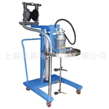 气动搅拌机附不锈钢桶盖，台车式气动防爆搅拌机