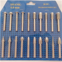 普通、精品磨头金刚石电镀磨头6*60磨头套装特价