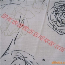 供应竹节印花布