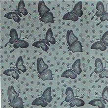 供应银色蝴蝶纹PVC合成革