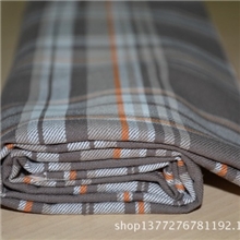 长期供应外贸余单一等品库存休闲上衣裤子用全棉色织格子面料