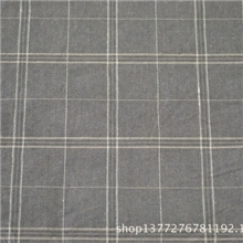 厂家批发供应外贸余单一等品灰白格子色织府绸