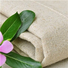 新品促销供亚麻44*38规格棉麻布料混纺交织面料可做束口袋手袋