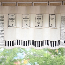 韩国原单定位棉麻HDZM-01钢琴音乐系列nesshome新款