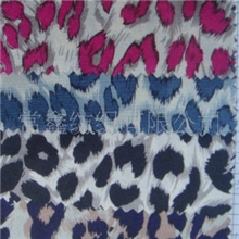 【长期现货供应】B8008-仿真丝豹点印花面料