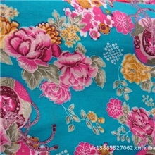 批发棉麻布民族风印花服装布料童装旗袍用布