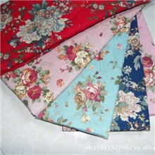 批发棉麻印花布女装棉麻面料