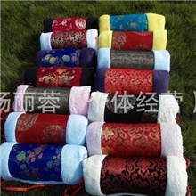 批发2013新款民族暖手筒暖手宝绸缎面料花色暖手筒暖手套