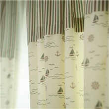 批发新款纯棉帆船布料窗帘桌布抱枕面料沙发手工diy布料
