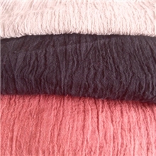 新款现货亚麻面料天然特价厂家直销肌理绉布色系秋冬面料L4188